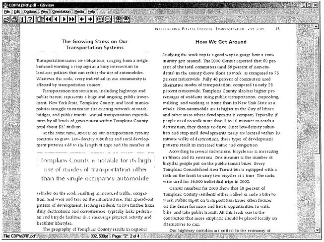 Просмотр PDF-документа с помощью GSview Просмотр PDF-документа с помощью GSview