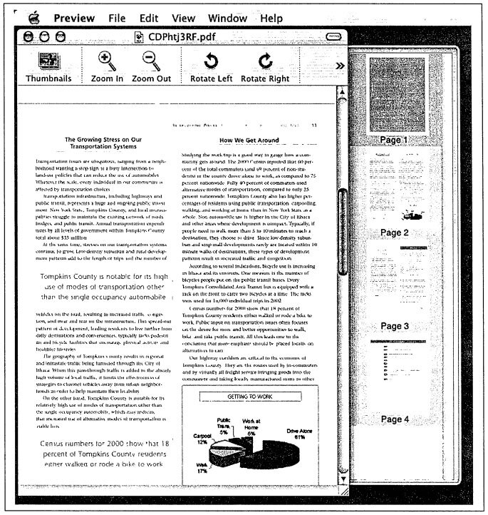 PDF-документ в Mac OS X Просмотр PDF-документа в приложении Preview из Mac OS X